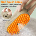 Cat Steam Brush Steamy Dog Brush 3 In 1 Electric Spray Cat Hair Brushes For Massage Pet Grooming