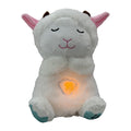 Cross-border New Breathing Lamb Baby Sleeping Soothing Sleep Music Plush Toy